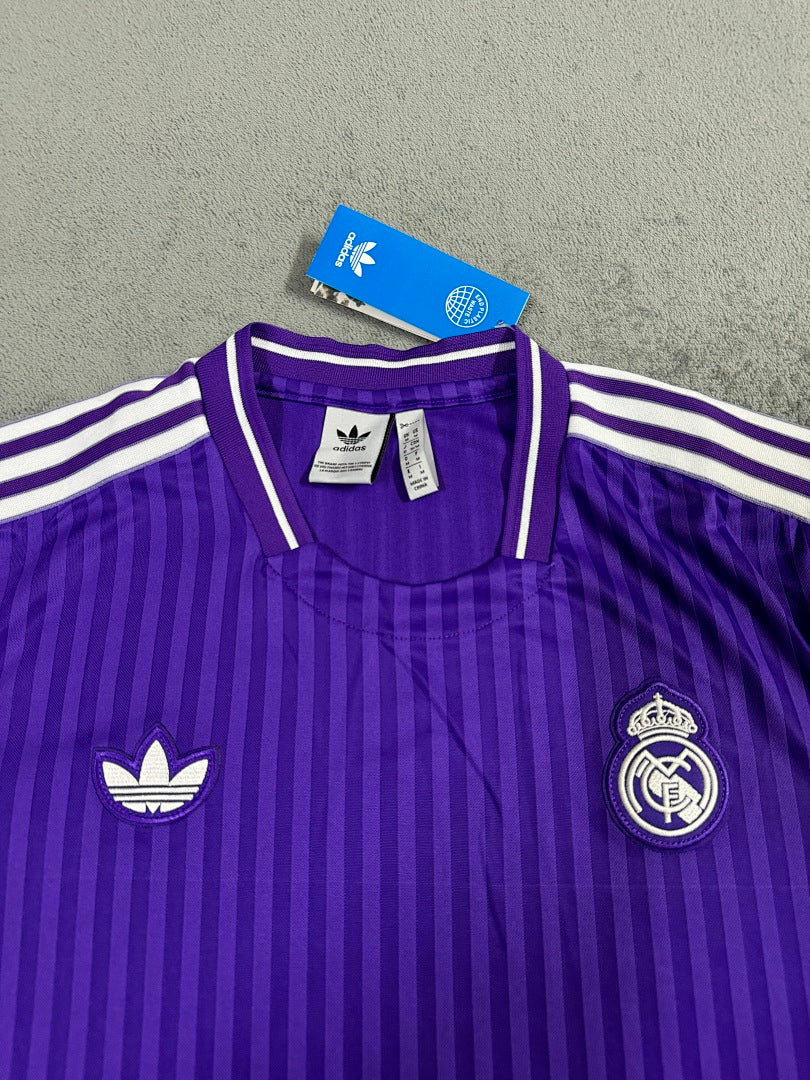 2025-26 Real Madrid Retro T-Shirt Purple - image 2