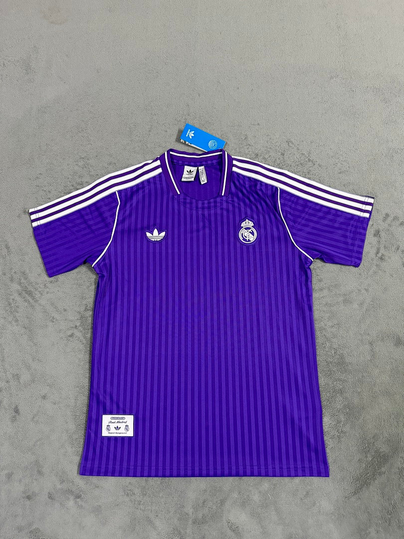 2025-26 Real Madrid Retro T-Shirt Purple - image 3