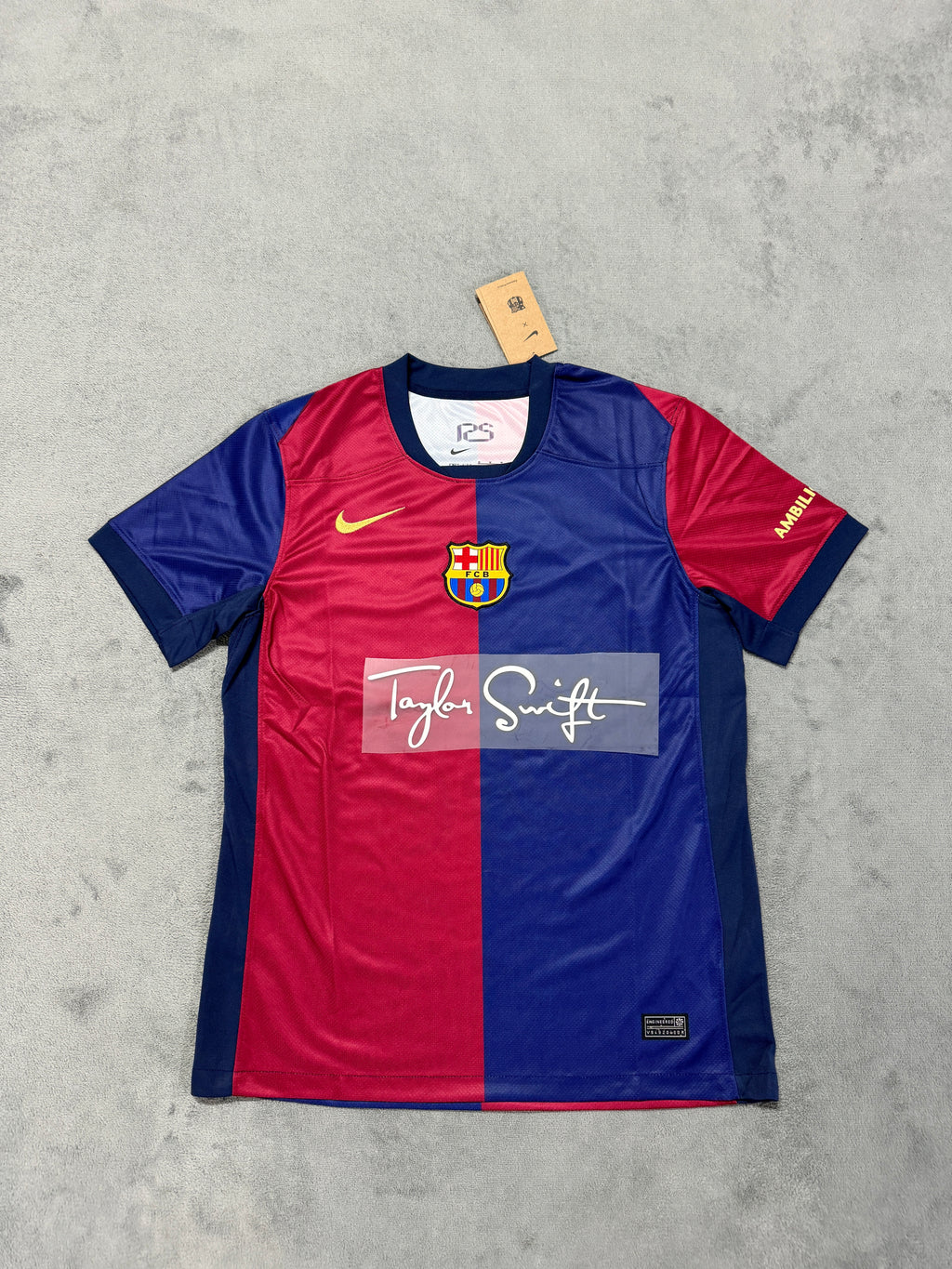 2024-25 Barcelona Home Derby Edition (with Ads)