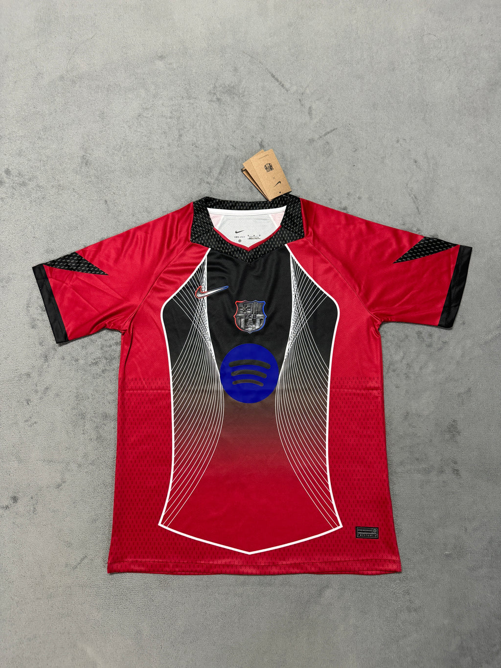 2025-26 Barcelona Pre-Match Training Red Black