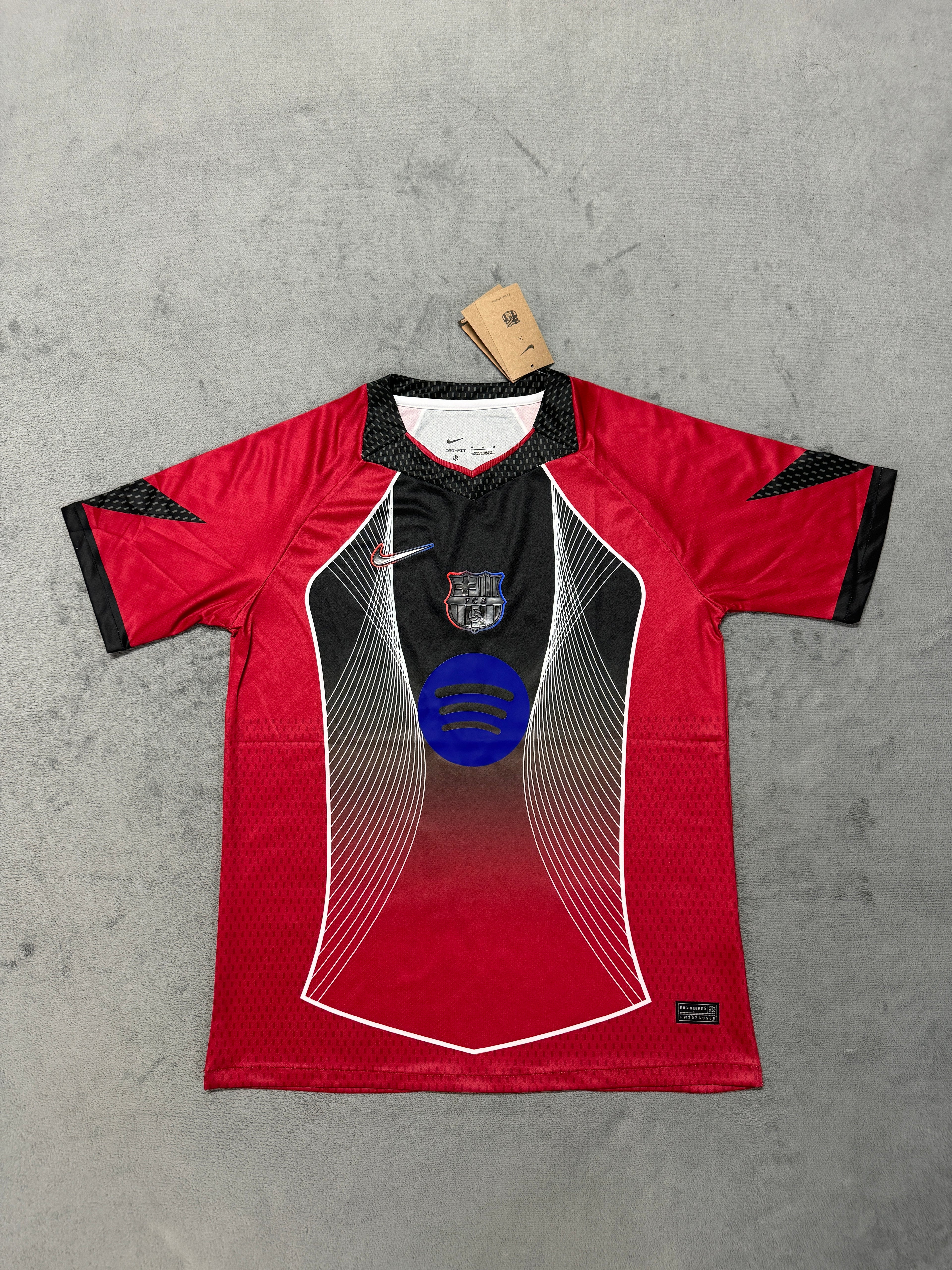 2025-26 Barcelona Pre-Match Training Red Black