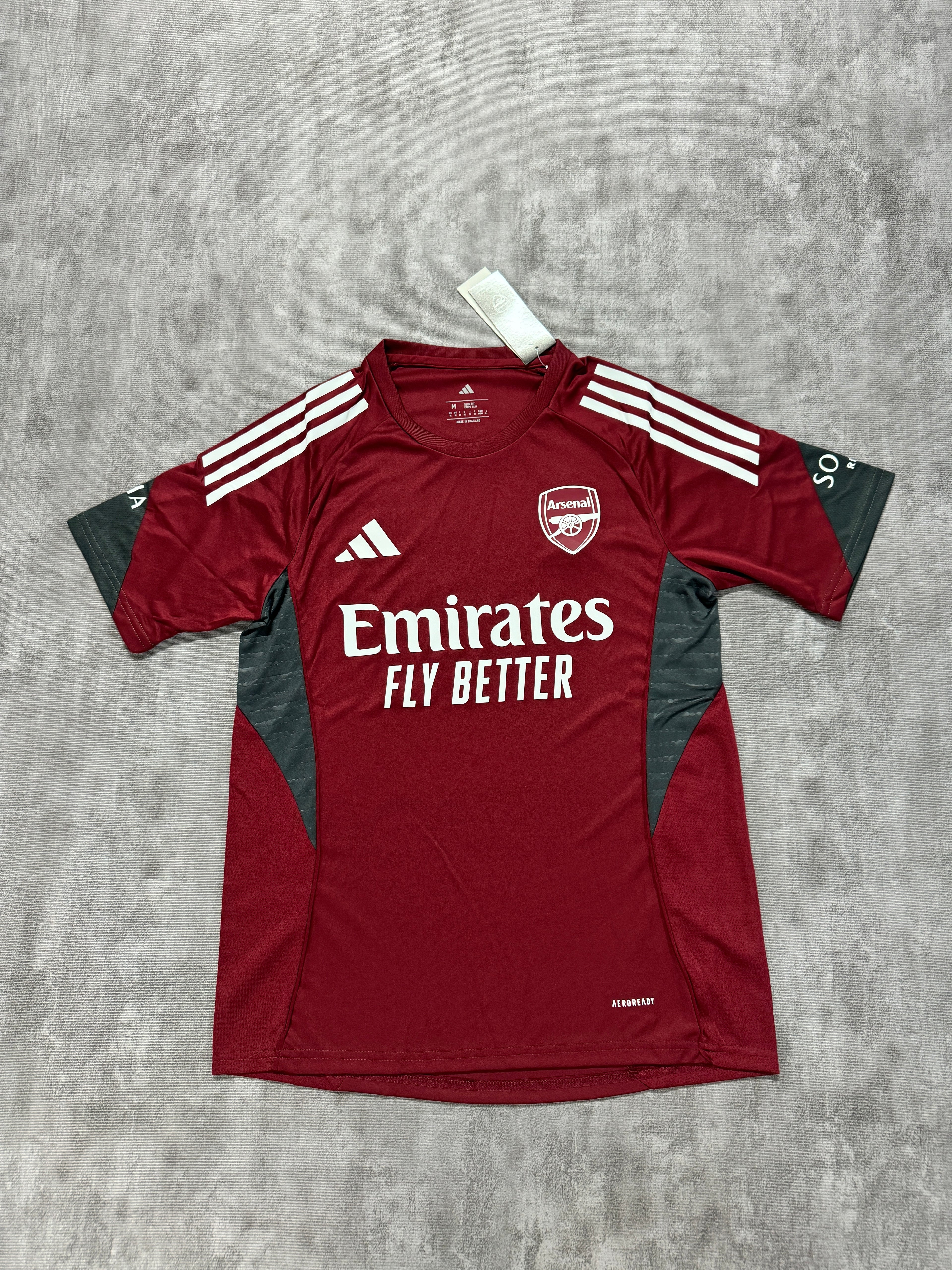 2025-26 Arsenal Training Wine Red