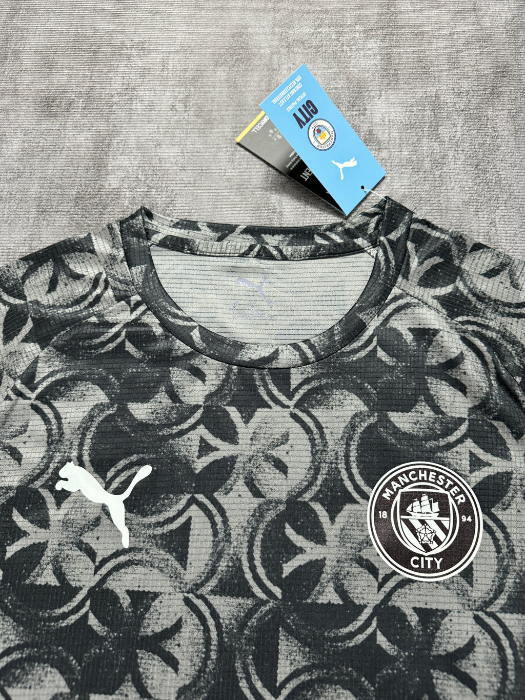2025-26 Man City Pre-Match Black Grey - image 3