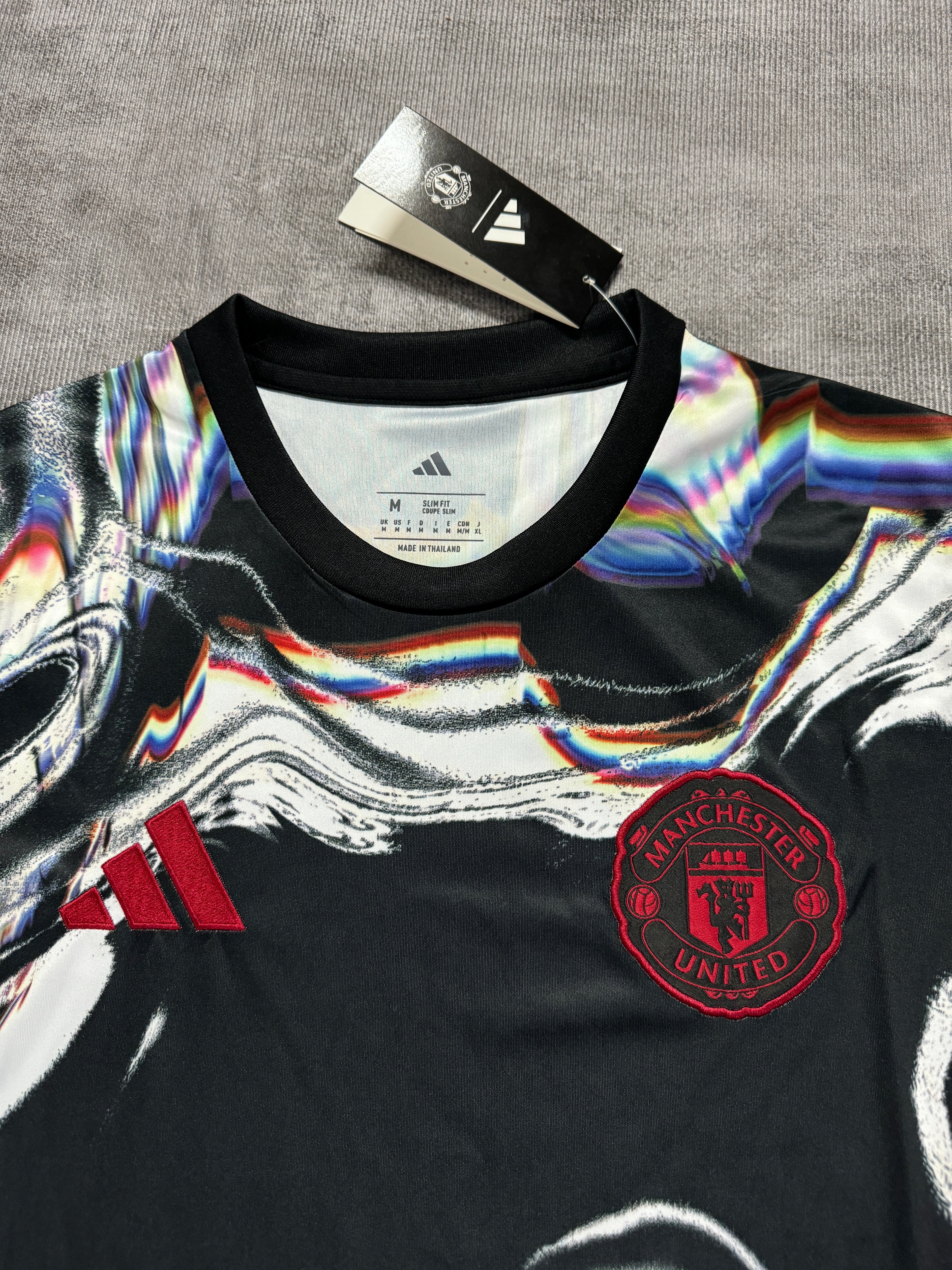 2025-26 Man United Training Black White - image 3