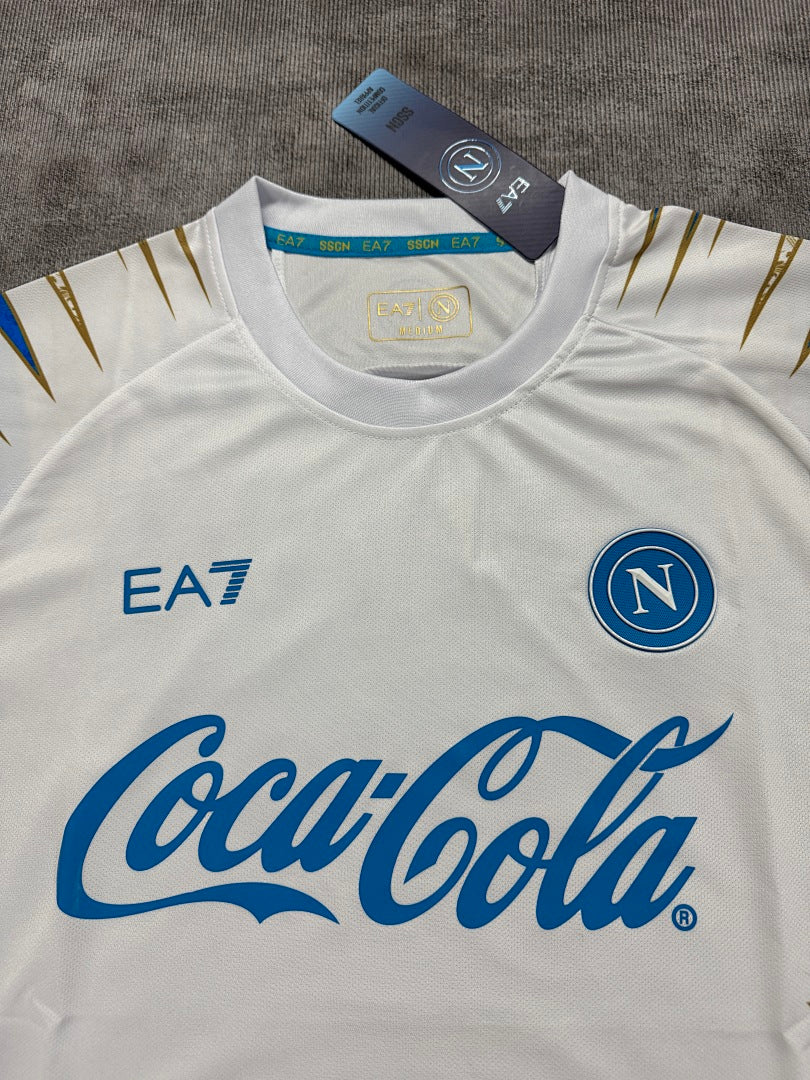 2025-26 Napoli Pre-Match White Long Sleeve - image 2